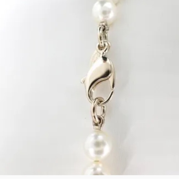 Chanel Long Strand Pearl and CC Coco Rhinestone Necklace - Picture 3 of 5